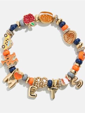 MLB Motif Beaded Bracelet New York Mets